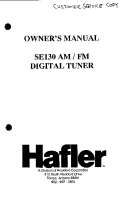 Hafler SE-130 - Owners Manual 